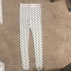 Marine Serre White and Black Moon Leggings
